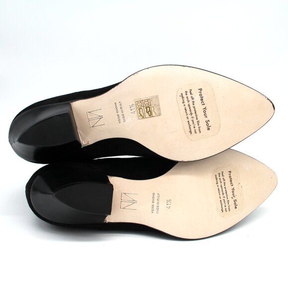 Tamara Mellon Go West Ankle Boots 35 Black Stretch Suede Ankle Bootie 41.5 NEW - Picture 6 of 9